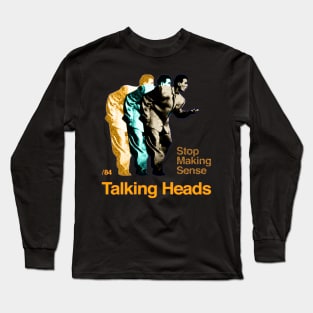 Talking heads // David Byrne Big Suit 1984 Long Sleeve T-Shirt